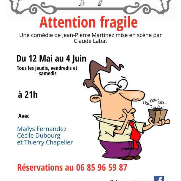 Café théâtre le Zèbre : Attention Fragile
